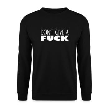 No opinion? No problem. I do. - Unisex Sweatshirt - black - Front - Alina (178cm) & Michal (187cm)