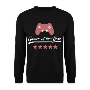 Gamer des Jahres Controller - Unisex Pullover - Schwarz - Vorne - Alina (178cm) & Michal (187cm)