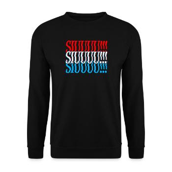 Gestört SIUUU!!! - Unisex Pullover - Schwarz - Vorne - Alina (178cm) & Michal (187cm)