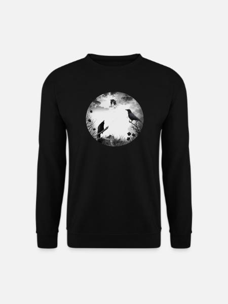 Gothik Krähen Raben - Unisex Pullover - Schwarz