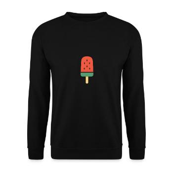 Sweet Summer Slice - Unisex Sweatshirt - black - Front - Alina (178cm) & Michal (187cm)