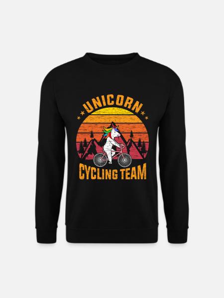 Unicorn Cycling Team - Unisex Pullover - Schwarz