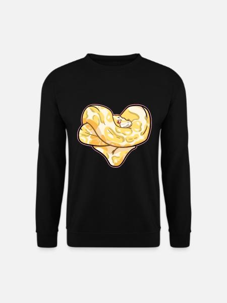 Neugierige Python Dschungelbewohner - Unisex Pullover - Schwarz