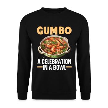 Gumbo-Liebhaber Foodie Louisiana Essen Cajun-Küche - Unisex Pullover - Schwarz - Vorne - Alina (178cm) & Michal (187cm)