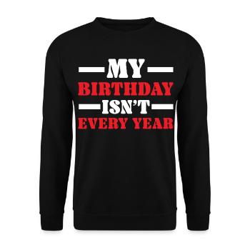 Happy Birthday Schaltjahr 29. Februar Schalttag - Unisex Pullover - Schwarz - Vorne - Alina (178cm) & Michal (187cm)