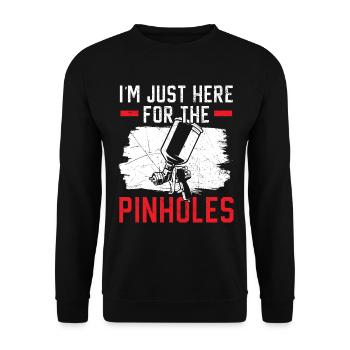 Nichts ist so schlimm wie Nadelstiche nach dem Tro - Unisex Pullover - Schwarz - Vorne - Alina (178cm) & Michal (187cm)