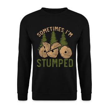 Manchmal bin ich ratlos Arboriculture Arborist - Unisex Pullover - Schwarz - Vorne - Alina (178cm) & Michal (187cm)
