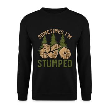 Manchmal bin ich ratlos Arboriculture Arborist - Unisex Pullover - Schwarz - Vorne - Alina (178cm) & Michal (187cm)