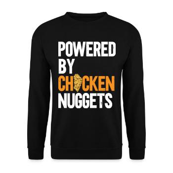 Angetrieben von Chicken Nuggets Nug Life Nuggies - Unisex Pullover - Schwarz - Vorne - Alina (178cm) & Michal (187cm)