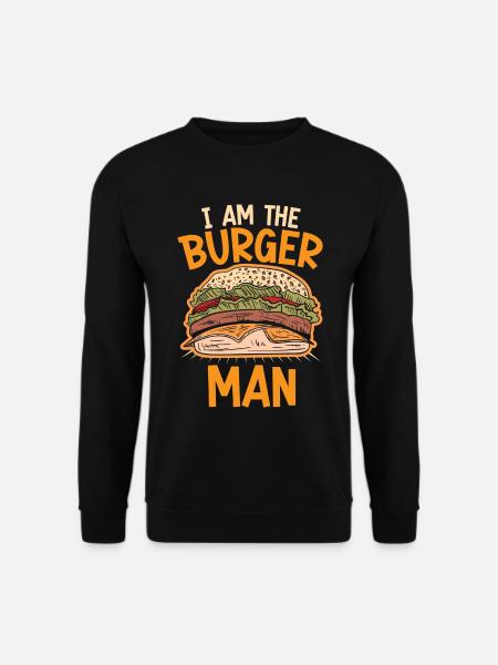 Ich Bin Der Burger Mann - Unisex Pullover - Schwarz