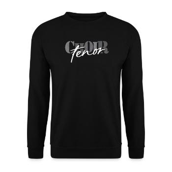 Choir Tenor singer - Unisex Pullover - Schwarz - Vorne - Alina (178cm) & Michal (187cm)