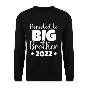Befördert Zum Großen Bruder 2022 - Unisex Pullover - Schwarz - Vorne - Alina (178cm) & Michal (187cm)