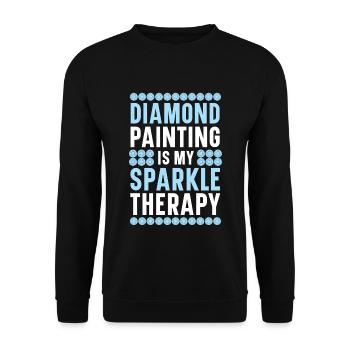 Diamantmalerei Handwerkszeug Diamantmaler - Unisex Pullover - Schwarz - Vorne - Alina (178cm) & Michal (187cm)