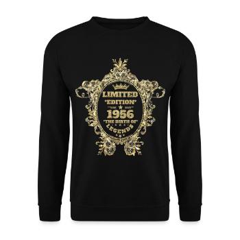 Limited Edition 1956 - Unisex Pullover - Schwarz - Vorne - Alina (178cm) & Michal (187cm)