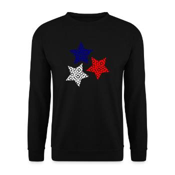 ALLES GUTE ZUM NEUEN JAHR. SAINT SYLVESTER. NEUJAHR - Unisex Pullover - Schwarz - Vorne - Alina (178cm) & Michal (187cm)