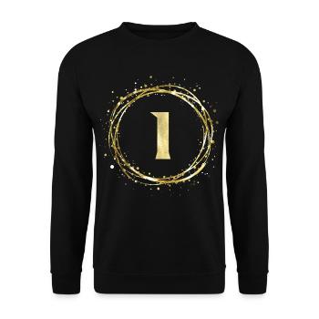 I - Unisex Pullover - Schwarz - Vorne - Alina (178cm) & Michal (187cm)