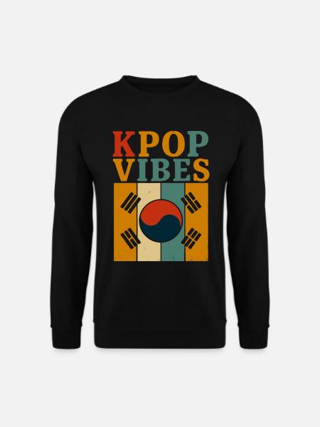 KPOP Vibes Korea - Unisex Pullover - Schwarz