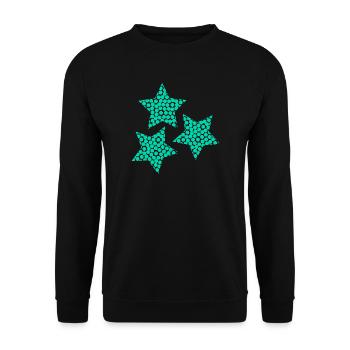 ALLES GUTE ZUM NEUEN JAHR. SAINT SYLVESTER. NEUJAHR - Unisex Pullover - Schwarz - Vorne - Alina (178cm) & Michal (187cm)