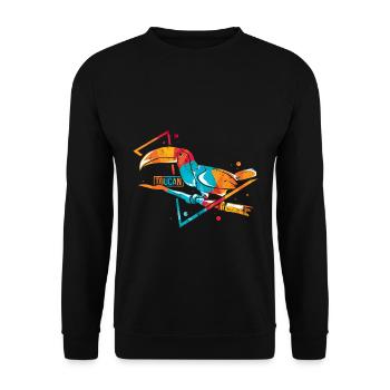 Tukan Toucan Toukan - Unisex Pullover - Schwarz - Vorne - Alina (178cm) & Michal (187cm)