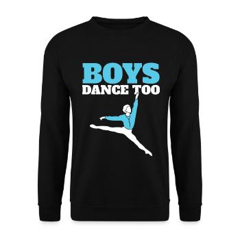 Boys Dance Too - Unisex Pullover - Schwarz - Vorne - Alina (178cm) & Michal (187cm)