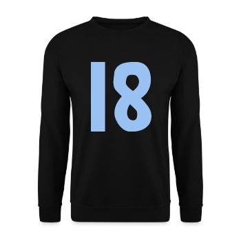 ALLES GUTE ZUM GEBURTSTAG. ALLES GUTE ZUM GEBURTSTAG. JAHRESTAG. - Unisex Pullover - Schwarz - Vorne - Alina (178cm) & Michal (187cm)