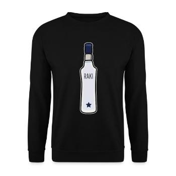 Türkischer Raki Anisgeschmack - Unisex Pullover - Schwarz - Vorne - Alina (178cm) & Michal (187cm)
