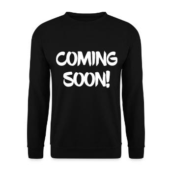 Coming Soon! - Unisex Pullover - Schwarz - Vorne - Alina (178cm) & Michal (187cm)