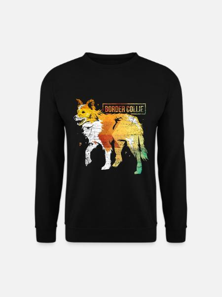 Schlauer Border Collie Hütesport - Unisex Pullover - Schwarz