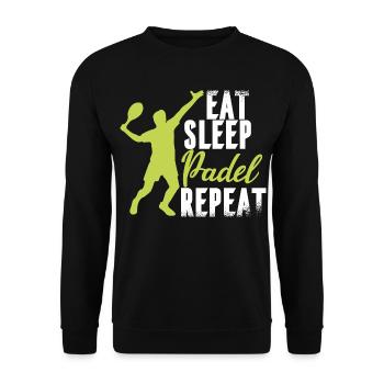Padel Padelspieler Padeltennis Paddle Spanien - Unisex Pullover - Schwarz - Vorne - Alina (178cm) & Michal (187cm)