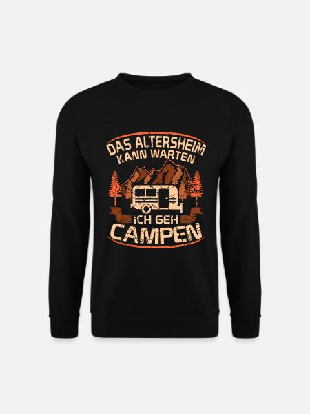 Camping Opa Wohnwagen Womo Geschenk - Unisex Pullover - Schwarz
