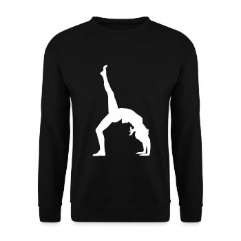 Gymnastik Tänzerin - Unisex Pullover - Schwarz - Vorne - Alina (178cm) & Michal (187cm)