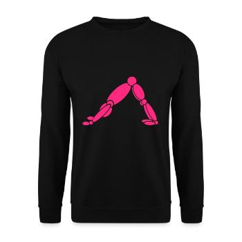Yoga Marionette - Unisex Pullover - Schwarz - Vorne - Alina (178cm) & Michal (187cm)