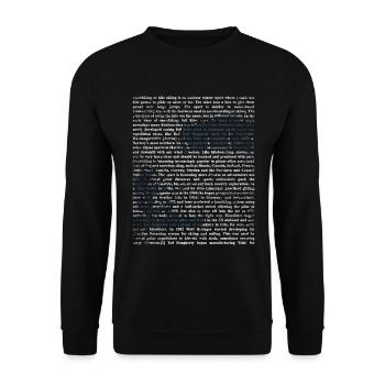Stürmischer Snowkite Winterwind - Unisex Pullover - Schwarz - Vorne - Alina (178cm) & Michal (187cm)