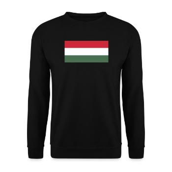 Ungarn - Unisex Pullover - Schwarz - Vorne - Alina (178cm) & Michal (187cm)