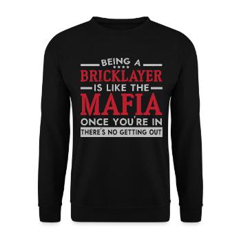 Bauwesen Maurer Beruf Maurer - Unisex Pullover - Schwarz - Vorne - Alina (178cm) & Michal (187cm)