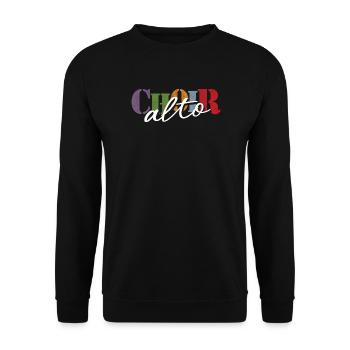 Choir -Alto singer - Unisex Pullover - Schwarz - Vorne - Alina (178cm) & Michal (187cm)