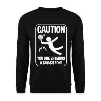 Padel Padelspieler Padeltennis Paddle Padeltrainer - Unisex Pullover - Schwarz - Vorne - Alina (178cm) & Michal (187cm)
