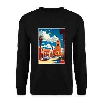 Guadalajara Dekoration Vintage Reiseposter WPA - Unisex Pullover - Schwarz - Vorne - Alina (178cm) & Michal (187cm)
