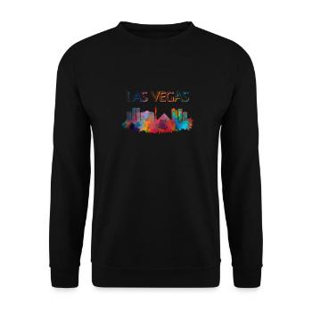 Las Vegas - Unisex Pullover - Schwarz - Vorne - Alina (178cm) & Michal (187cm)