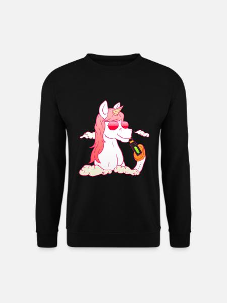 Unicorn Vaping - Unisex Pullover - Schwarz