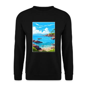 Las Baulas National Marine Park Costa Rica Reisen - Unisex Pullover - Schwarz - Vorne - Alina (178cm) & Michal (187cm)