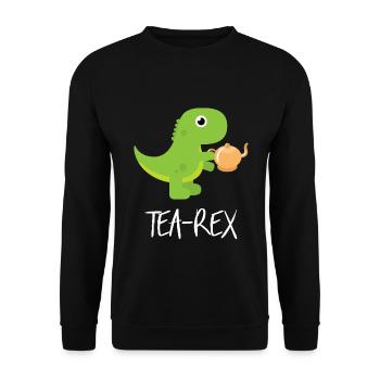 Tee - Unisex Pullover - Schwarz - Vorne - Alina (178cm) & Michal (187cm)