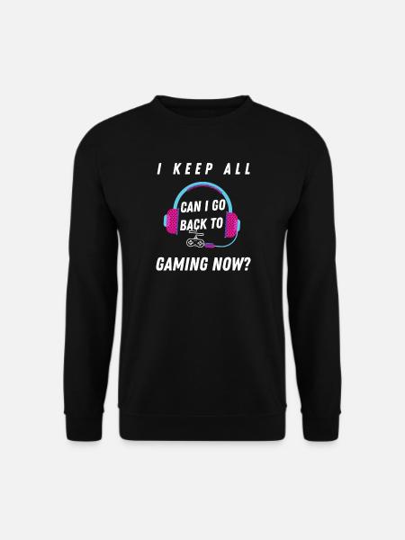 Kann ich zum Gaming-Abschlussgeschenk zurückkehren? - Unisex Pullover - Schwarz