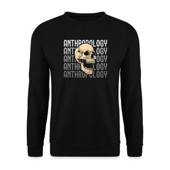 Anthropologielehrer Wissenschaft Anthropologe - Unisex Pullover - Schwarz - Vorne - Alina (178cm) & Michal (187cm)