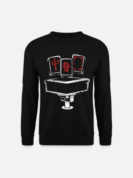 Fesselndes Mahjong Spielabend - Unisex Pullover - Schwarz