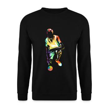 Zielsicherer Boccia Rollstuhlsport - Unisex Pullover - Schwarz - Vorne - Alina (178cm) & Michal (187cm)