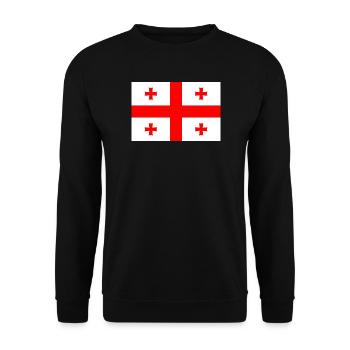 Georgien - Unisex Pullover - Schwarz - Vorne - Alina (178cm) & Michal (187cm)