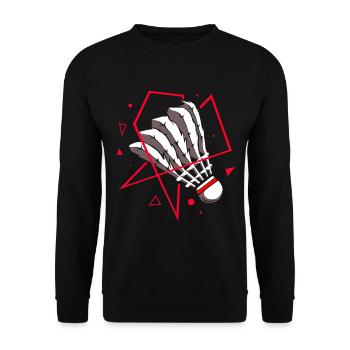 Wendige Federfussball Mannschaft - Unisex Pullover - Schwarz - Vorne - Alina (178cm) & Michal (187cm)