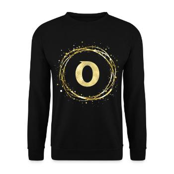 O - Unisex Pullover - Schwarz - Vorne - Alina (178cm) & Michal (187cm)