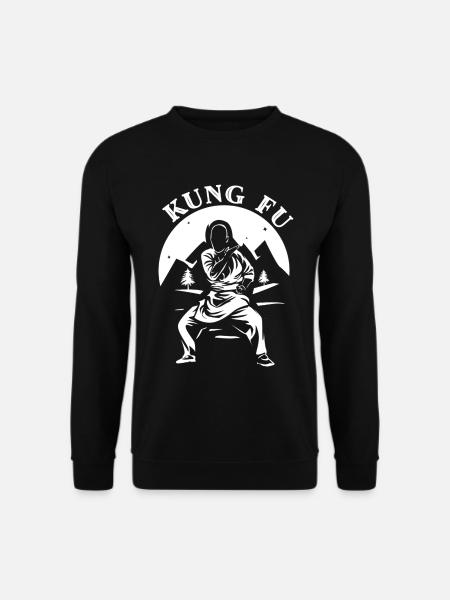 Energievoller Kung Fu Kampfsport - Unisex Pullover - Schwarz